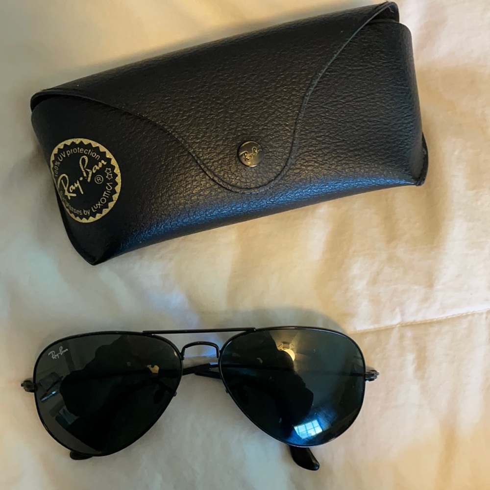 Ray-Ban all black aviator sunglasses